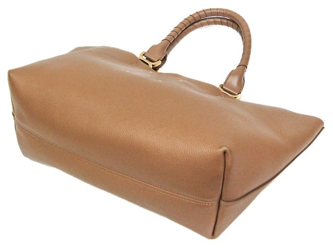 Borsa Tote in pelle Marcy da donna Chloé Beige - vista 2