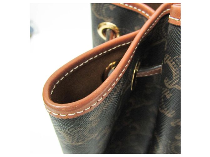 Céline Bolso Sailor Triomphe Medium Celine Castaño Marrón oscuro - vista 11