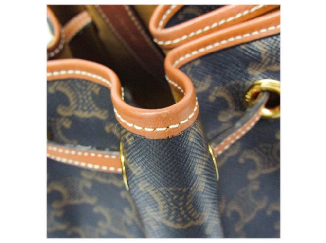 Céline Bolso Sailor Triomphe Medium Celine Castaño Marrón oscuro - vista 12