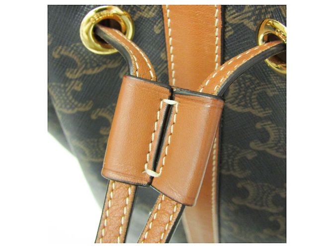 Céline Bolso Sailor Triomphe Medium Celine Castaño Marrón oscuro - vista 13