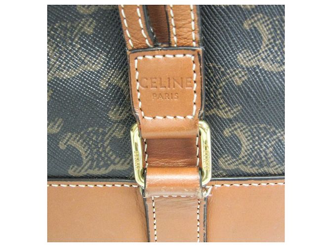 Céline Bolso Sailor Triomphe Medium Celine Castaño Marrón oscuro - vista 18