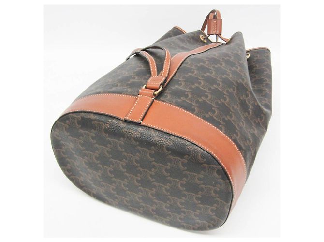 Céline Bolso Sailor Triomphe Medium Celine Castaño Marrón oscuro - vista 4
