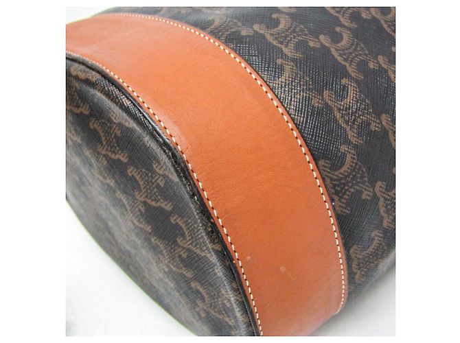 Céline Bolso Sailor Triomphe Medium Celine Castaño Marrón oscuro - vista 8