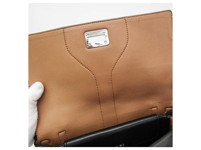 Double Borsa a tracolla con doppia patta e catena Prada Nero - vista 16