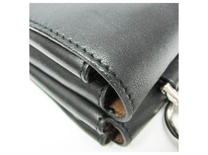Double Borsa a tracolla con doppia patta e catena Prada Nero - vista 8