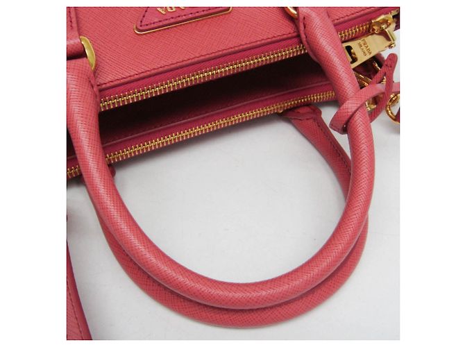 Borsa a mano da donna Prada Saffiano Galleria BN2316 Rosa - vista 13