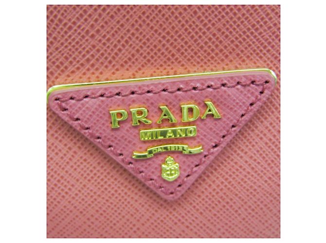 Borsa a mano da donna Prada Saffiano Galleria BN2316 Rosa - vista 14