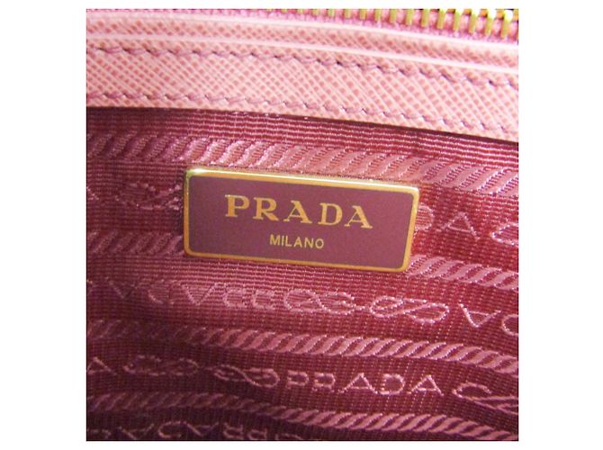 Borsa a mano da donna Prada Saffiano Galleria BN2316 Rosa - vista 15