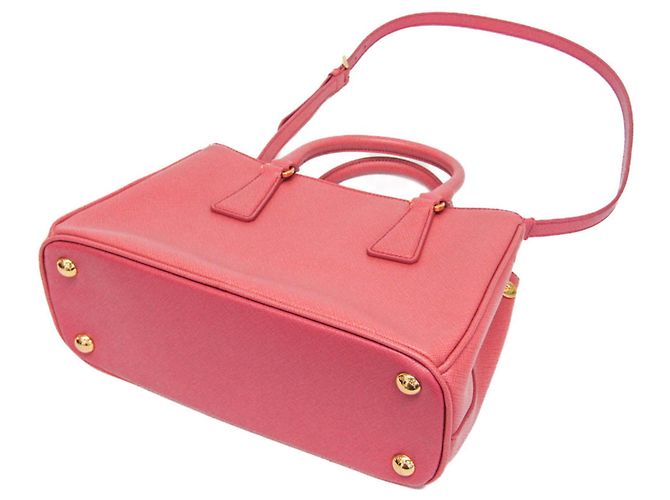 Borsa a mano da donna Prada Saffiano Galleria BN2316 Rosa - vista 2