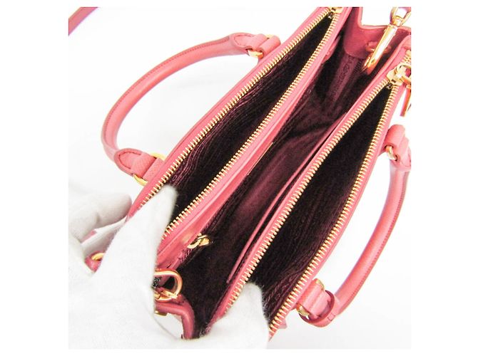Borsa a mano da donna Prada Saffiano Galleria BN2316 Rosa - vista 4