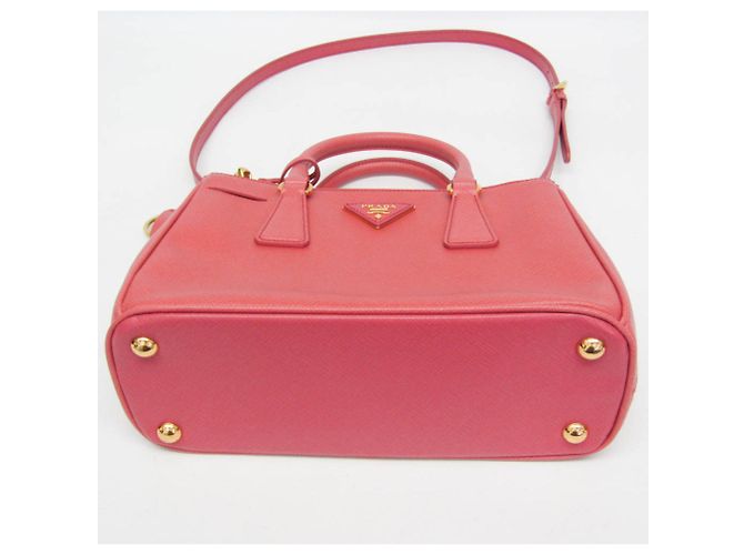 Borsa a mano da donna Prada Saffiano Galleria BN2316 Rosa - vista 6