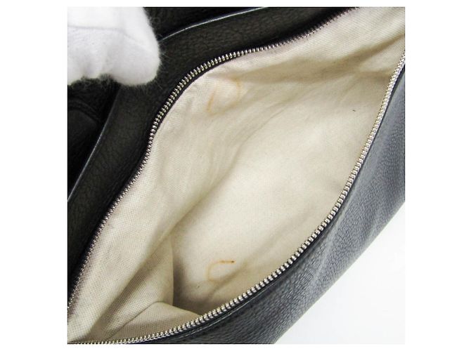 Valigetta in pelle da uomo Gucci Interlocking G Nero - vista 14