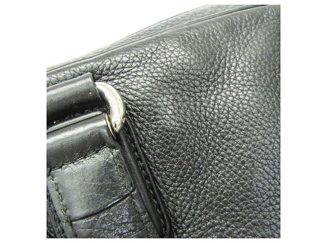 Valigetta in pelle da uomo Gucci Interlocking G Nero - vista 8