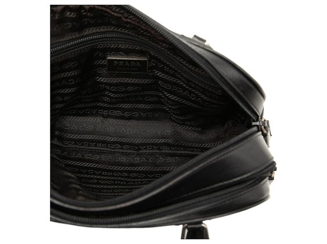 Bolso Bowling de piel de becerro suave negro Prada - vista 4