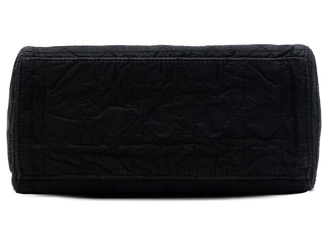 Dior Black Medium Nylon Cannage Lady Dior Nero - vista 3