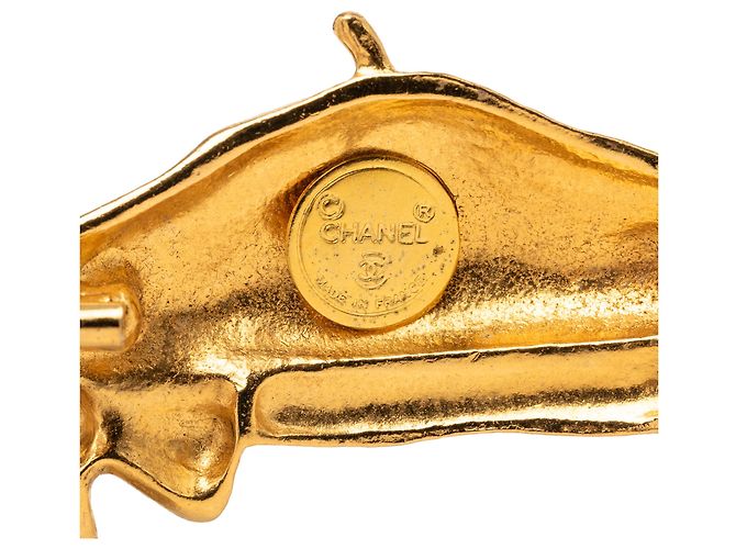 Spilla Chanel Gold Gold Plated Beret Hat D'oro - vista 3