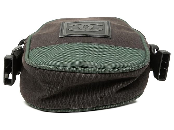 Chanel Brown Sport Line CC Nylon Crossbody Braun - Ansicht 3