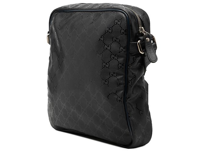 Gucci Black GG Imprime Crossbody Nero - vista 2