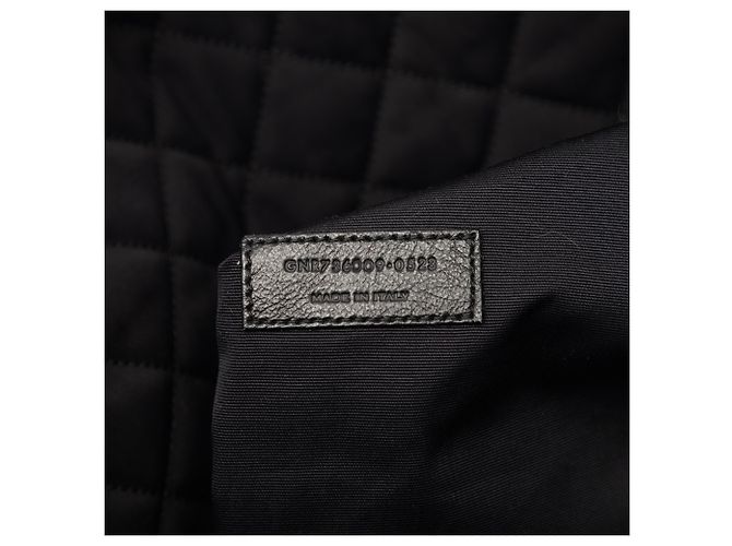 Borsa da viaggio ES Giant in pelle di vitello trapuntata nera Saint Laurent Nero - vista 6