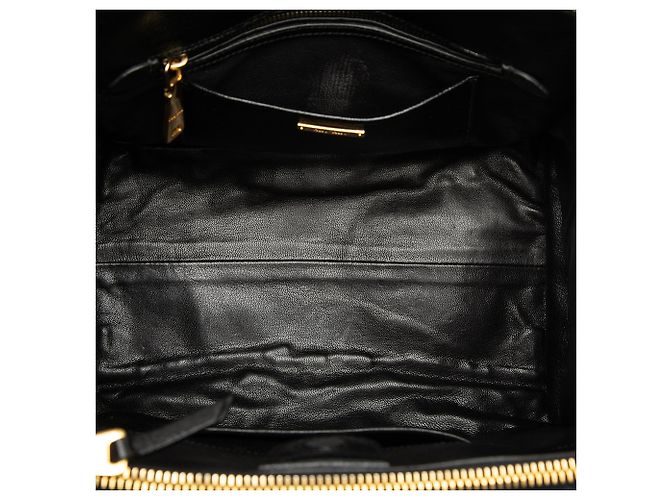 Miu Miu Blue Matelasse Denim Biker Tote - view 4