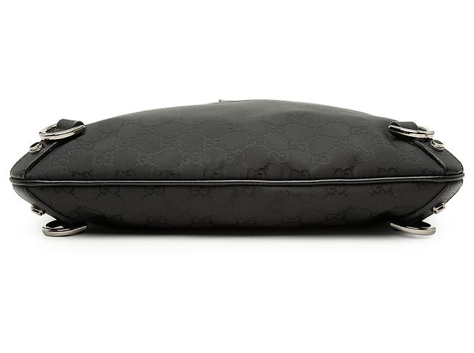 Borsa a tracolla Gucci Black GG Nylon Abbey D Ring Nero - vista 3