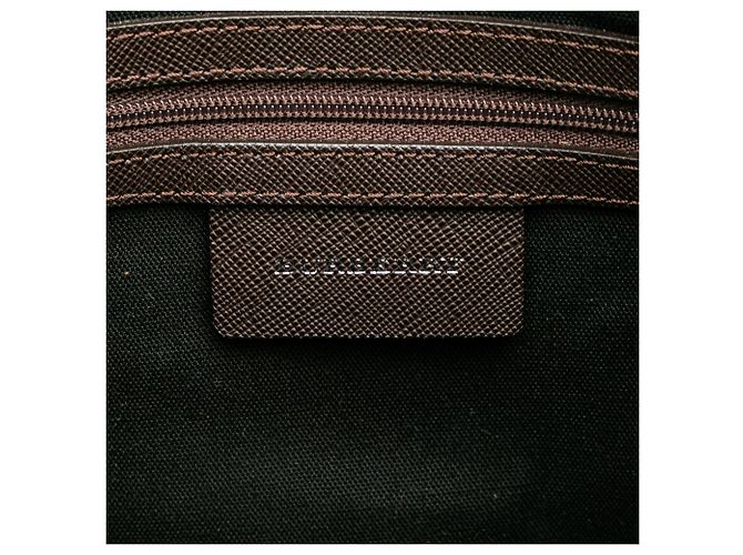 Borsa a tracolla in tela Burberry Beige Nova Check - vista 5