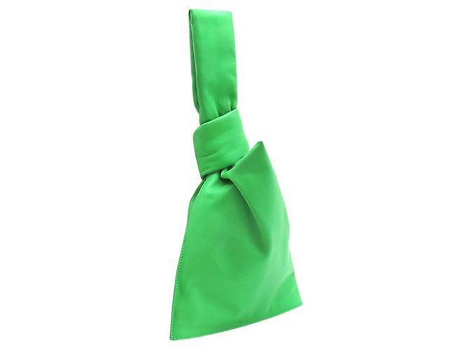 Borsa Bottega Veneta Green Mini Nappa The Twist Verde - vista 2