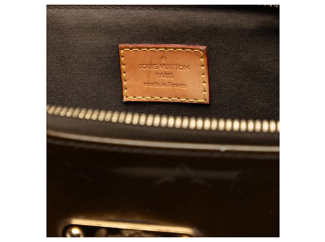 Louis Vuitton Marrone Monogram Vernis Bellevue PM - vista 5