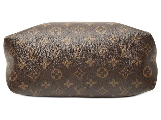 Tote PM Louis Vuitton Marrone Monogram Flower con zip - vista 3