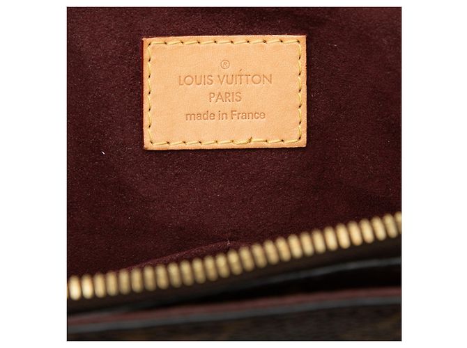 Tote PM Louis Vuitton Marrone Monogram Flower con zip - vista 5