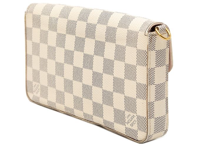 Pochette Félicie Louis Vuitton Pochette Felicie in Damier Azur bianco - vista 2