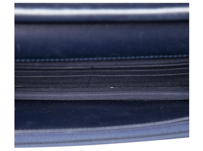 Wallet On Chain Portafoglio con catena Chanel Blue Quilted Shiny Aged Calfskin Reissue 2.55 Blu navy - vista 4