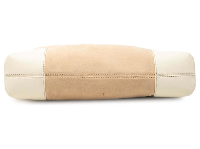 Borsa a tracolla LOEWE in scamosciato marrone Anagram Beige - vista 3