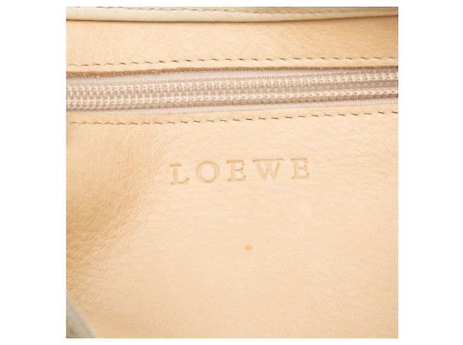 Borsa a tracolla LOEWE in scamosciato marrone Anagram Beige - vista 5