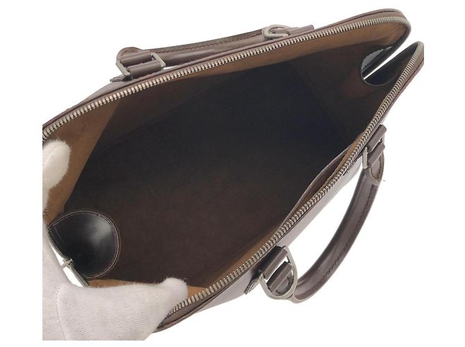 Borsa Louis Vuitton Epi Alma PM Marrone - vista 9
