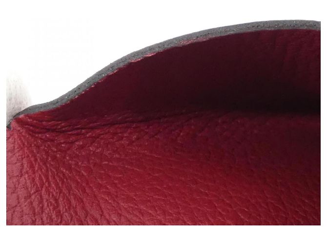 Hermès Tarjetero Hermes Calvi 064954CK Roja - vista 9