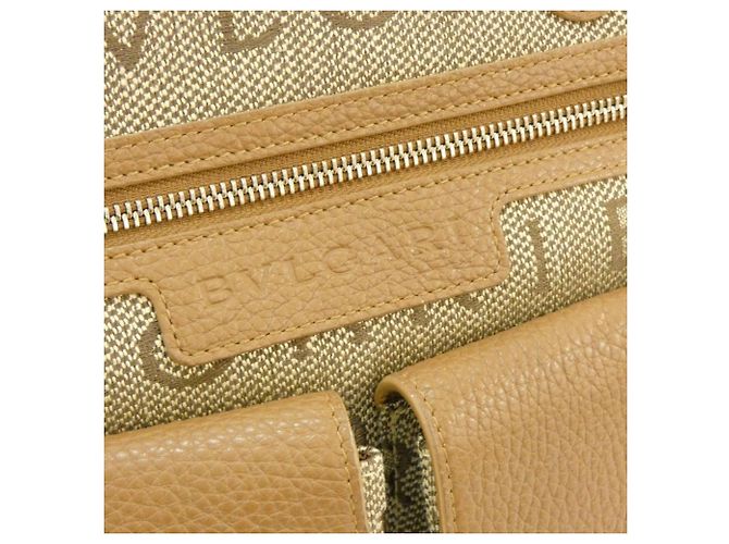 Bulgari Vintage Handtasche Bvlgari Braun Beige - Ansicht 6