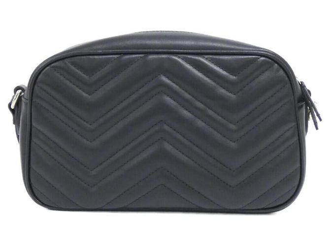 Borsa a Spalla Gucci GG Marmont 798715 AADPJ Nero - vista 2