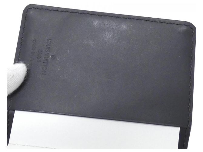 Louis Vuitton Monogram Satin Agenda Mini Organizer Black - view 6