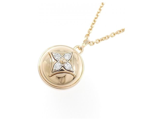 Pendente PM B Blossom Louis Vuitton D'oro - vista 3