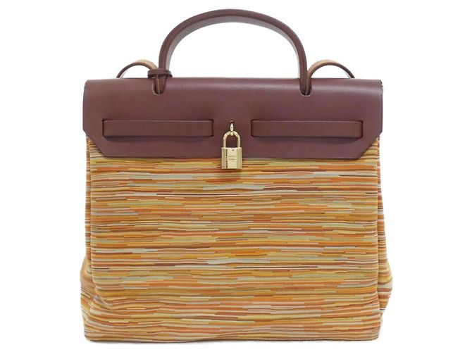 Hermès Hermes Herbag PM Handtasche Braun - Ansicht 2
