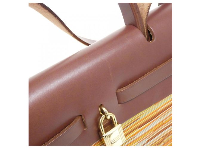 Hermès Hermes Herbag PM Handtasche Braun - Ansicht 6