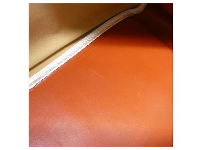Hermès Bolso Boston Hermes Plume 45cm Naranja - vista 10
