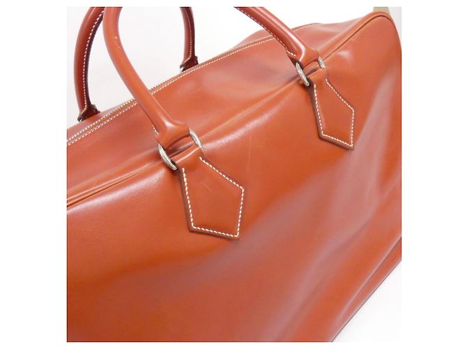 Hermès Bolso Boston Hermes Plume 45cm Naranja - vista 4