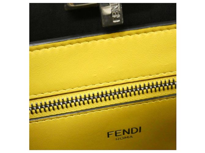 Borsa Fendi Peekaboo I See You Medium Nero - vista 10
