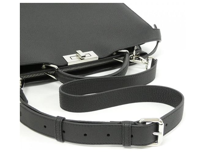 Borsa Fendi Peekaboo I See You Medium Nero - vista 8