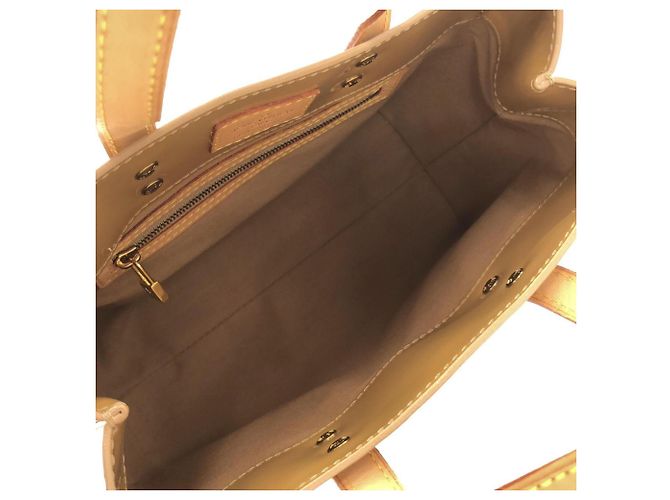 Borsa Louis Vuitton Vernis Lead PM M91334 Beige - vista 9