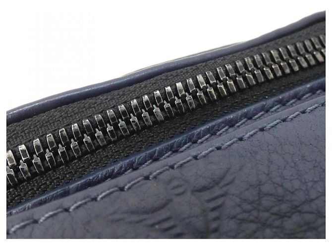 Borsa a Spalla Louis Vuitton Monogram Shadow Rush Nero Blu Blu navy - vista 4