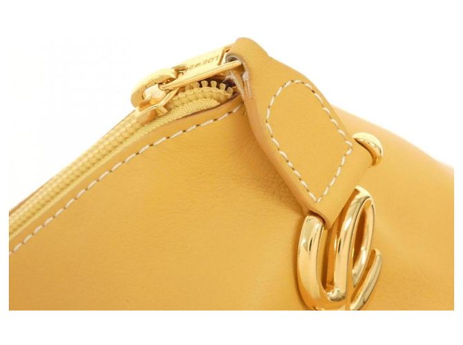 Loewe Yellow Leather Shoulder Bag - view 6