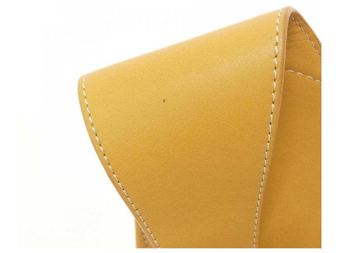 Loewe Yellow Leather Shoulder Bag - view 7